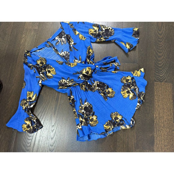 Free People All The Right Ruffles Romper ~M/L - Picture 4 of 6